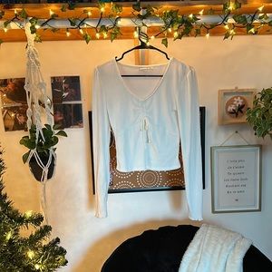 white long sleeve shirt